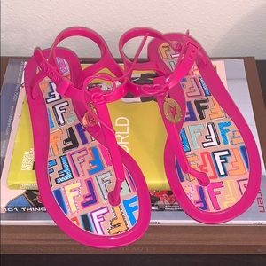Fendi Jelly Thong Sandals